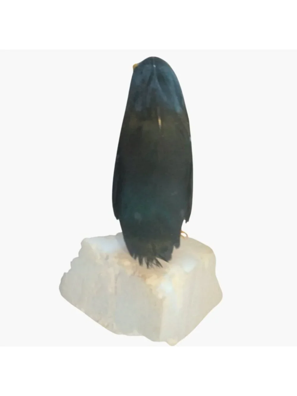 Penguin Figurine Feathered Craft Pick Floral Arrangement Diorama 3 inch